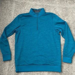 Under Armour 1/4 Zip Teal Fleece Pullover
